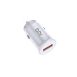 Bix BX1A18W 18 Watt Qc 3.0 Usb-A Beyaz Araç Şarj Aleti iPhone Android Uyumlu Mini Araç Içi Şarj Cihazı