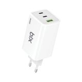 Bix BX3P101G 100 Watt Beyaz Gan Üçlü Portlu Pd Pps Destekli Usb-C Usb-A Hızlı Şarj Laptop Adaptörü