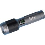 Bix BX5101FL 2300 Lümen 60W Led El Feneri Teleskopik Zoom Metal Gövdeli Şarj Edilebilir 850 Metre Uzun Menzilli Flashlight - Gri