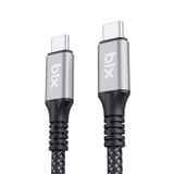 Bix BXCC242 USB4 Thunderbolt 3/4 Uyumlu USB-C IF 240W 40Gbps 8K 60Hz UHD Şarj, Data ve Görüntü Kablosu 1 Metre