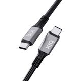 Bix BXCC242 USB4 Thunderbolt 3/4 Uyumlu USB-C IF Sertifikalı 240W 40Gbps 8K 60Hz UHD Hızlı Şarj, Data ve Görüntü Aktarım Kablosu 1 Metre