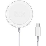 Bix BXMG15 15W Manyetik Kablosuz Şarj Cihazı Beyaz iPhone 12/13/14/15 Serisi ile uyumlu