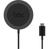 Bix BXMG15 15W Manyetik Kablosuz Şarj Cihazı Siyah iPhone 12/13/14/15 Serisi ile uyumlu