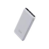 Bix Bxpb107 10000Mah 20W Pd Type-C Ve Usb-A Qc 22.5W Çift Çıkışlı Led Ekranlı Hızlı Şarj Powerbank Beyaz