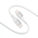 Bix BXSC1CC 60 Watt Beyaz 1.2 mt Type-C Silikon Şarj ve Data Kablosu