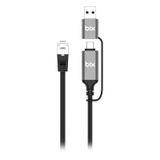 Bix C6ac15 Usb-a & Type-c To Rj45 1000mbps Gigabit Ethernet Dönüştürücü Kablo Thunderbolt 3/4/5 Uyumlu