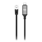 Bix C6C01 USB-C to RJ45 1000Mbps Gigabit Ethernet Dönüştürücü CAT6 Kablo 1 Metre Thunderbolt 3/4/5, Mac/Windows/iPad/Android Uyumlu