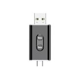 Bix CB02 Kablosuz CarPlay ve Android Auto Type-C / USB Çift Uçlu Kabloludan Kablosuza Çevirici Adaptör