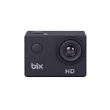 Bix Edge 1 HD Aksiyon Kamerası 720P 30 Metre Su Geçirmez Kılıflı Su Altı Bisiklet Motosiklet Kask Kamerası Webcam Özellikli Siyah (Siyah)