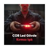Bix Flashlight BX2153FL 7W Led, Max. 330 Lümen Parlaklık ve 325 Metreye Kadar Menzilli 2000MAH Şarj Edilebilir Manyetik Cob LED Gövdeli Kompakt El Feneri - 0,5