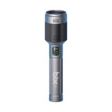 Bix Flashlight BX5102FL 60W LED, Max. 3000 Lümen Parlaklık ve 1000 Metreye Kadar Uzun Menzilli, Şarj Edilebilir, LED Güç Göstergeli ve Çok Modlu Acil Durum Kamp Elektrik Kesintileri Outdoor için Kompa