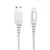 Bix Gri Iphone İçin Ultra Güçlendirilmiş MFI Lightning Şarj Kablosu