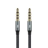 Bix Hi-Fi 3.5 mm To Erkek 1 mt Örgülü Aux Ses Kablosu