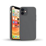 Bix iPhone 11 Silikon Kılıf Güçlü Koruma Darbe Emici Siyah Seramik Gri