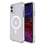 Bix iPhone 11 Transparan Şeffaf Güçlü Manyetik Üstün Darbe Koruması Magsafe Uyumlu Kılıf