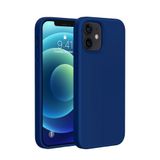 Bix iPhone 12 / 12 Pro Silikon Kılıf MagSafe Uyumlu Güçlü Koruma Darbe Emici Evren Mavisi