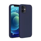 Bix iPhone 12 / 12 Pro Silikon Kılıf MagSafe Uyumlu Güçlü Koruma Darbe Emici Gece Mavisi