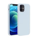 Bix iPhone 12 / 12 Pro Silikon Kılıf MagSafe Uyumlu Güçlü Koruma Darbe Emici Gök Mavisi