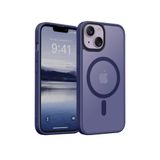 Bix iPhone 13 / 14 MagSafe Uyumlu Kılıf Tam Koruma Manyetik Darbe Emici Mor