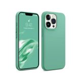 Bix iPhone 13 Pro Max Silikon Kılıf MagSafe Uyumlu Güçlü Koruma Darbe Emici Nane Yeşili
