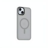 Bix iPhone 14 Plus / 15 Plus MagSafe Uyumlu Kılıf Tam Koruma Manyetik Darbe Emici Gri