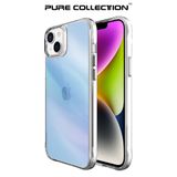 Bix iPhone 14 Plus / 15 Plus Pure Rainbow Mavi Çizilmeye Dayanıklı Darbe Emici Renk Geçişli Şeffaf Kılıf