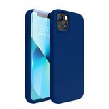 Bix iPhone 14 Plus / 15 Plus Silikon Kılıf MagSafe Uyumlu Güçlü Koruma Darbe Emici Evren Mavisi