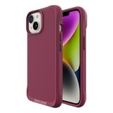 Bix iPhone 14 Plus / 15 Plus Vortex MagSafe Kılıf Stand Özellikli 3X Korumalı Mikro Fiber İç Yüzey Kırmızı
