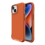 Bix iPhone 14 Plus / 15 Plus Vortex MagSafe Kılıf Stand Özellikli 3X Korumalı Mikro Fiber İç Yüzey Turuncu