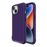 Bix iPhone 14 Plus / 15 Plus Vortex Magsafe Stand Özellikli 3X Korumalı Mikro Fiber İç Yüzey Koyu Mor Kılıf