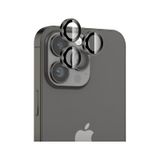 Bix iPhone 14 Pro / 14 Pro Max Safir 3D Kamera Camı 9H Premium Uzay Siyahı Lens Koruyucu