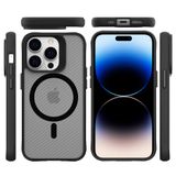 Bix iPhone 14 Pro Carbon Fiber Force Magsafe Anti Şok Teknolojili Kamera ve Ekran Korumalı Kılıf