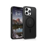 Bix iPhone 14 Pro Max MagSafe Uyumlu Kılıf Tam Koruma Manyetik Darbe Emici Siyah