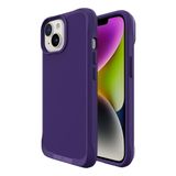 Bix iPhone 14 Vortex MagSafe Kılıf Stand Özellikli 3X Korumalı Mikro Fiber İç Yüzey Koyu Mor