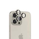Bix iPhone 15 / 15 Pro Max Safir 3D Kamera Camı 9H Premium Doğal Titanyum Lens Koruyucu