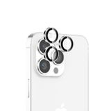 Bix iPhone 15 Pro / 15 Pro Max 9H Gerçek Cam Crystal AR+AF Beyaz Titanyum Lens Koruyucu