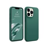 Bix iPhone 15 Pro Silikon Kılıf MagSafe Uyumlu Güçlü Koruma Darbe Emici Biber Yeşili