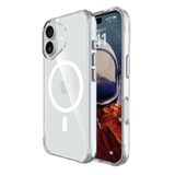 Bix iPhone 16 Plus Magsafe Uyumlu Transparan Şeffaf Güçlü Manyetik Üstün Darbe Koruması Kılıf