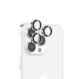 Bix iPhone 16 Pro / 16 Pro Max 9H Gerçek Cam Crystal AR+AF Beyaz Titanyum Lens Koruyucu