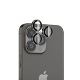 Bix iPhone 16 Pro / 16 Pro Max 9H Gerçek Cam Crystal AR+AF Uzay Siyahı Lens Koruyucu