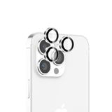Bix iPhone 16 Pro / 16 Pro Max Safir 3D Kamera Camı 9H Premium Beyaz Titanyum Lens Koruyucu