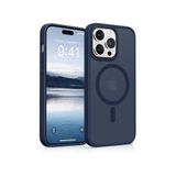 Bix iPhone 16 Pro MagSafe Uyumlu Kılıf Tam Koruma Manyetik Darbe Emici Gece Mavisi