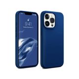 Bix iPhone 16 Pro Max Silikon Kılıf MagSafe Uyumlu Güçlü Koruma Darbe Emici Evren Mavisi