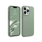 Bix iPhone 16 Pro Silikon Kılıf MagSafe Uyumlu Güçlü Koruma Darbe Emici Kaktüs Yeşili