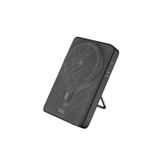 Bix PB105 Stand Özellikli PD20W Type-C Usb-A ve 15W 10.000 mAh Kablosuz Hızlı Şarj Destekli LED Göstergeli Siyah Powerbank