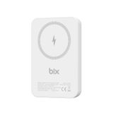 Bix PB112 15W Manyetik Kablosuz Şarj ve 20W USB-C Hızlı Şarj Destekli 10.000mAh MagSafe ve Qi Uyumlu Mini Powerbank Siyah (Beyaz)