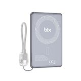 Bix PB114 5000mAh 20W Dahili Type-C Kablolu 15W Manyetik Kablosuz Şarj Özellikli Portatif Powerbank Taşınabilir Hızlı Şarj Cihazı