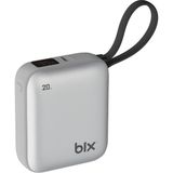 Bix PB119 10000MAH Pd 20W Cep Boyu Kompakt Tasarımlı Dijital Göstergeli Mini Powerbank Taşınabilir Hızlı Şarj Cihazı - Gümüş