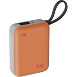 Bix PB120 20000MAH Pd 65W Cep Boyu Kompakt Tasarımlı Dijital Göstergeli Powerbank Taşınabilir Süper Hızlı Şarj Cihazı - Turuncu