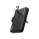 Bix PB121 25W Qi2.2 Kablosuz Magsafe PD 3.0 10000mAh Semi-Solid Bataryalı Hızlı Şarj USB-C Kablolu Powerbank Siyah